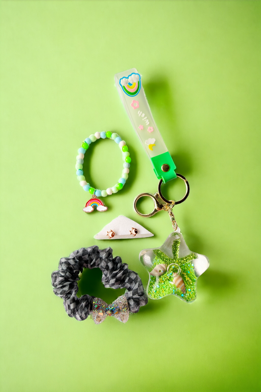 Handmade Green Bracelet with combo pack